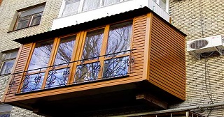 Внешняя отделка балкона Сочи цена от 1031 руб. м/2.
